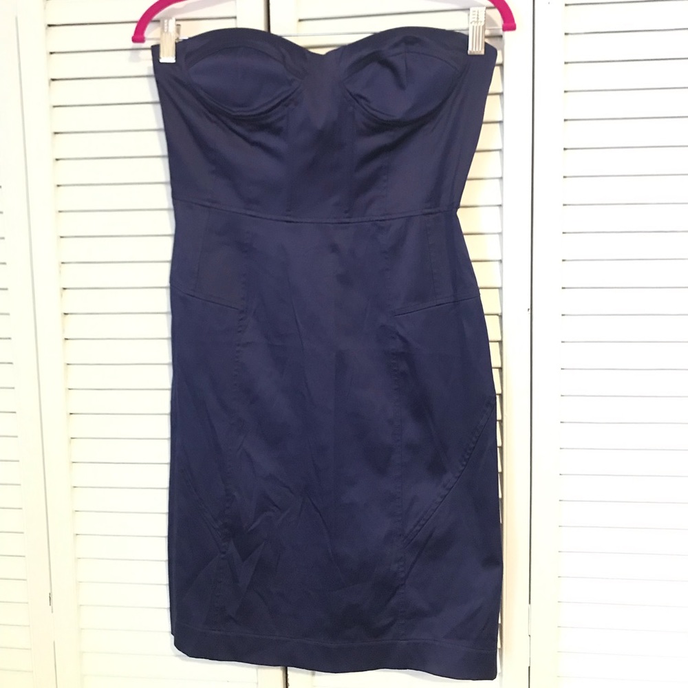 Twenty one pencil purple satin spandex dress large
